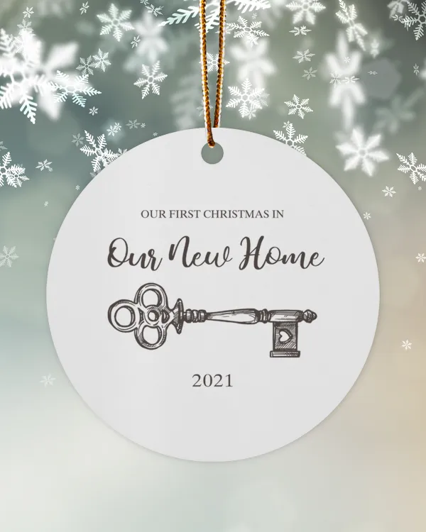 Our First Christmas In Our New Home 2021 Ornament