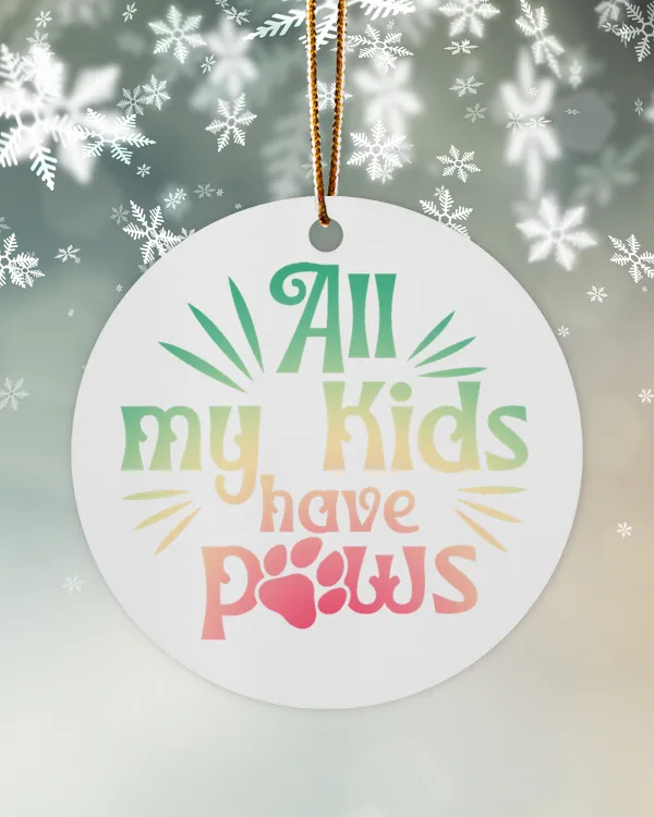 Christmas Ornaments All my Kids have Pows