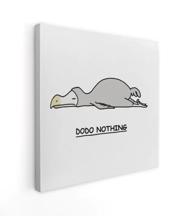 Dodo nothing square canvas