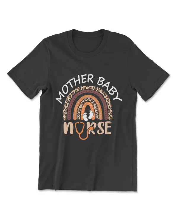 Postpartum Mother Baby Nurse  Mom Baby Postpartum Nursing T-Shirt