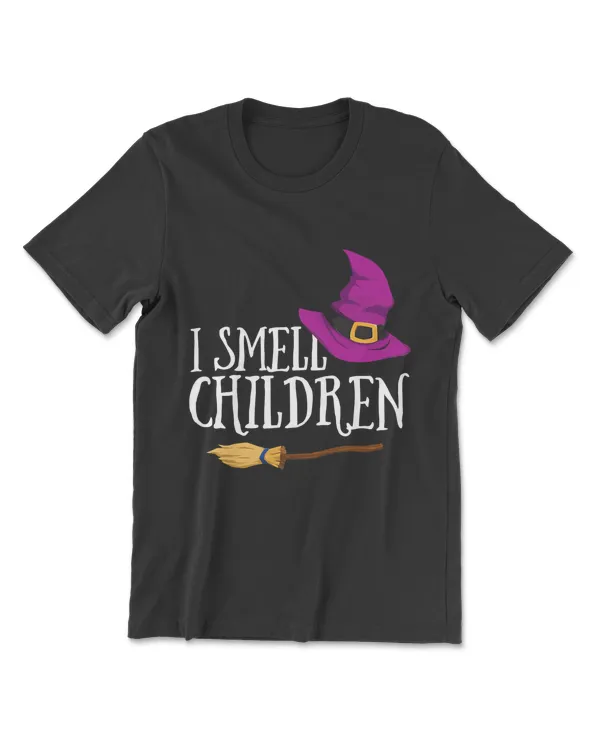 I Smell Children Teacher Halloween Witch Tshirt For Women T-Shirt