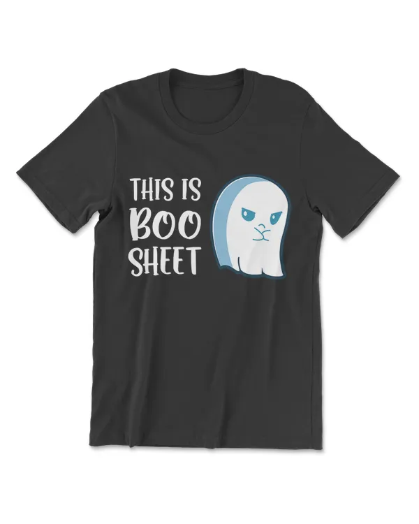This Is Boo Sheet Funny Halloween Sayings T-Shirt T-Shirt