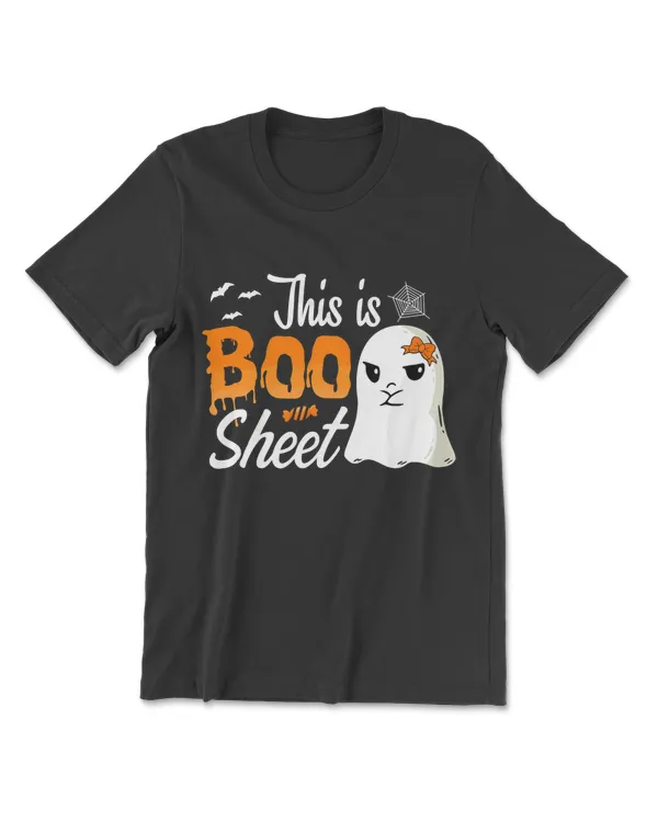 This Is Boo Sheet Ghost Funny Halloween Gift Men Women Kids T-Shirt