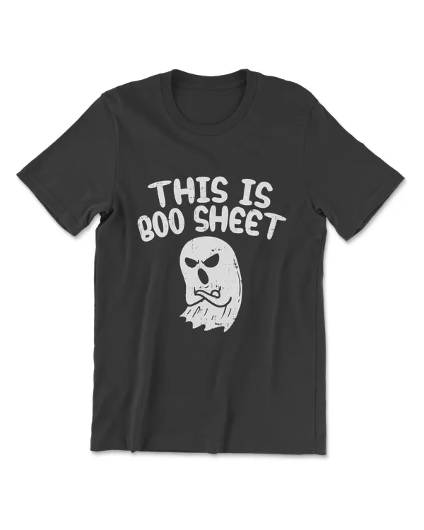 This Is Boo Sheet Ghost Pun Funny Halloween Costume Gift T-Shirt