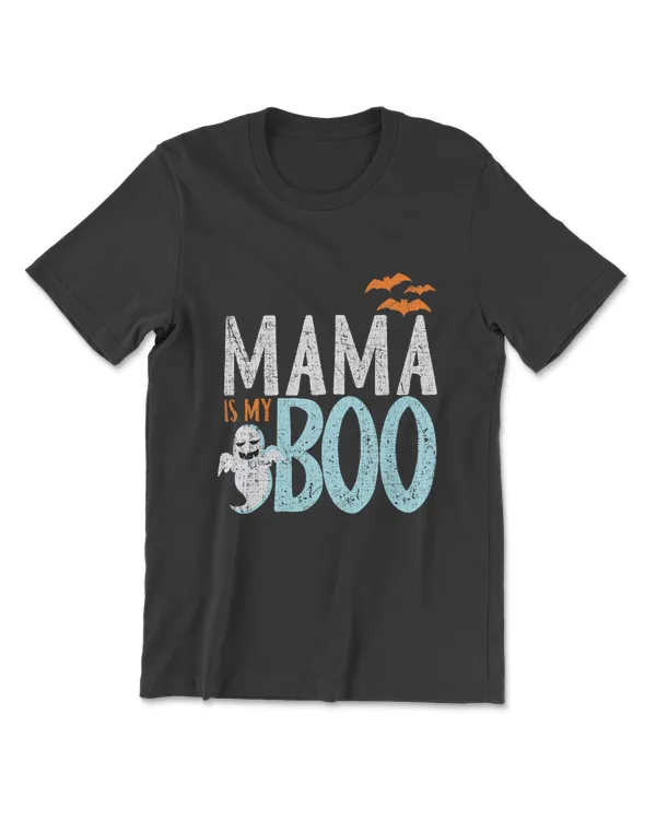 Mama Is My Boo T-Shirt Funny Hallowen Kids Teens Tee Shirt