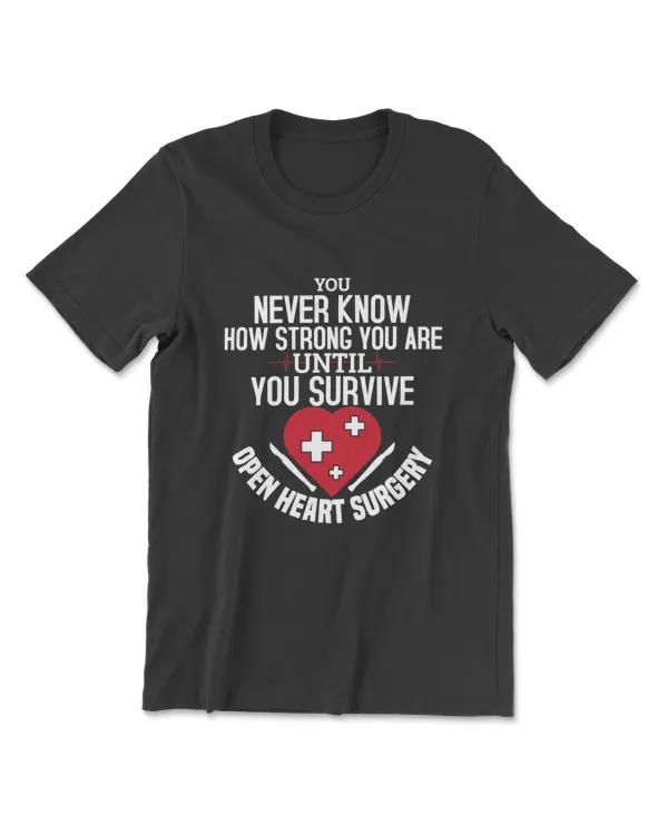 I Survived Open Heart Surgery Gifts Recovery Men Women Kid T-Shirt