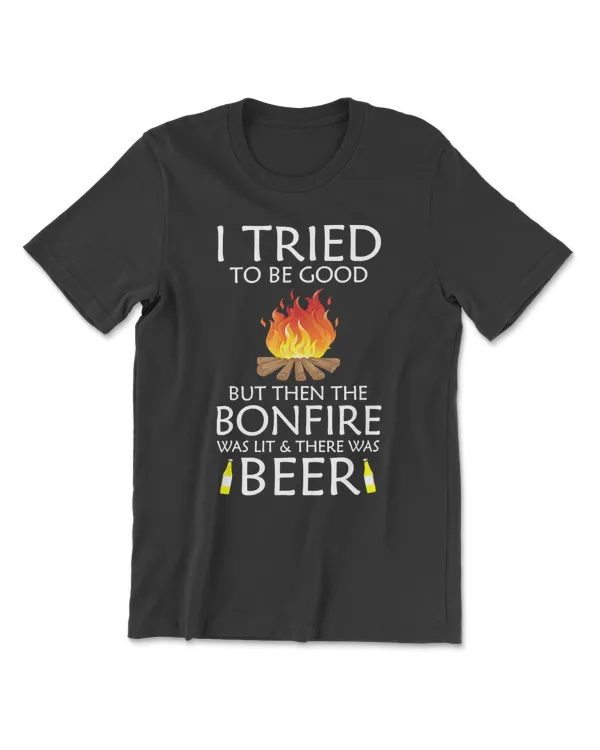 Beer Bonfire Camping Campfire Adventure Outdoor Camper Funny Mountain 199 drinking