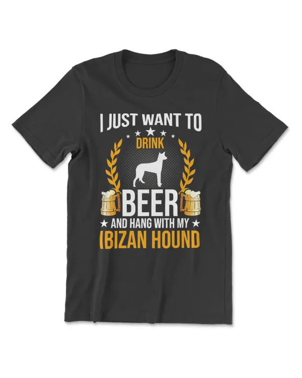 Beer Drink And Hang With My Ibizan Hound Dog Lover279 drinking