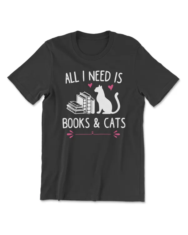 Cat All I Need Is Books And Cats520 paws