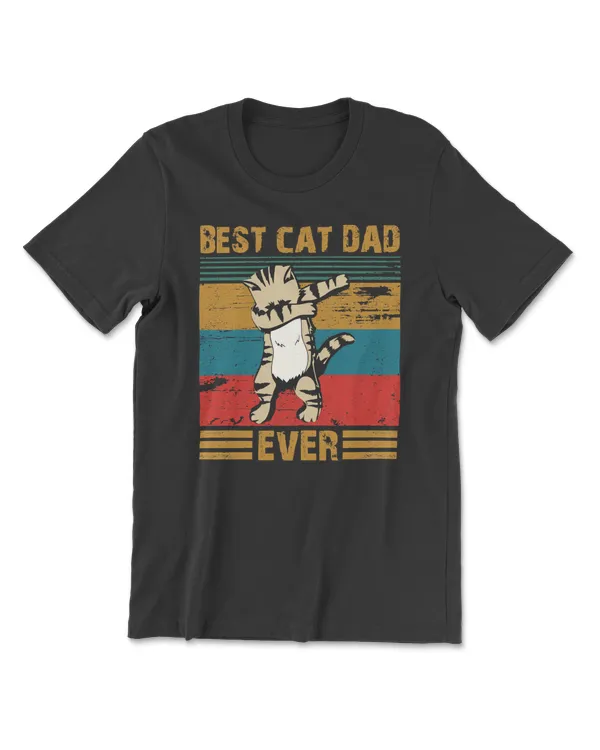 Cat BestCat Dad Ever bester Katzenvater aller Zeiten Vintage Best Cat Dad Ever Bumppaws