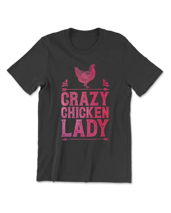 Chicken Crazy LadyFunny Farming Farm Poultry sfor Farmers or Lovers Clas hen rooster