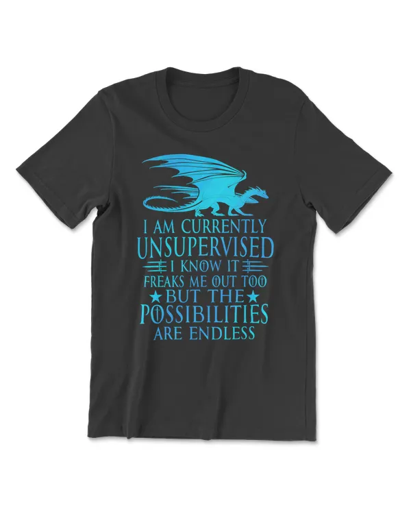 Dragon I Am Currently Unsupervised I Know It Freaks Me out Too but the Possibilities Are Endless Funny Drag Dragon Magical