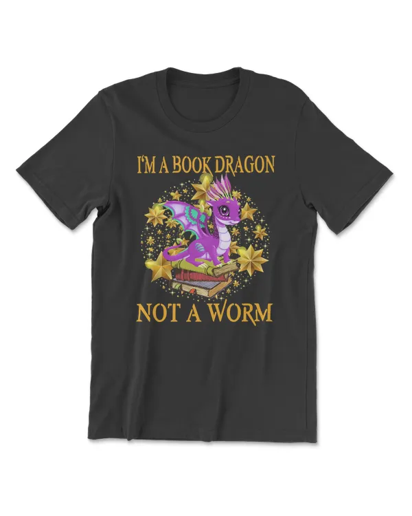 Dragon Cute Im A Book Dragon Not A Worm Women Men Christmas Idea 244 Dragon Magical