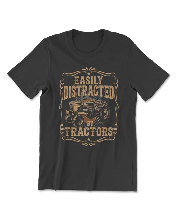 Tractor Easily Distracted By Tractors Fall Harvest Season Farmer 62 Tractor Driver