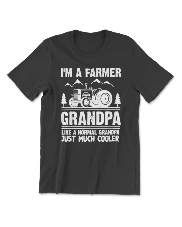 Tractor Cool Farmer Grandpa596 farmer