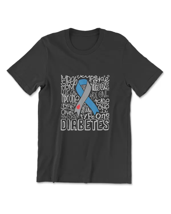 Type1 Diabetes Blue Ribbon Diabetes Awareness Men Women