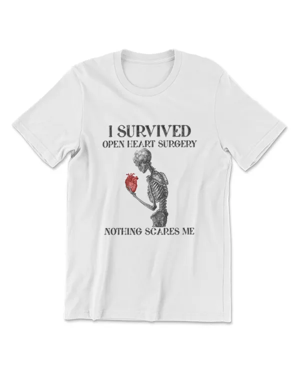 I Survived Open Heart Surgery Survivor Gift T-Shirt