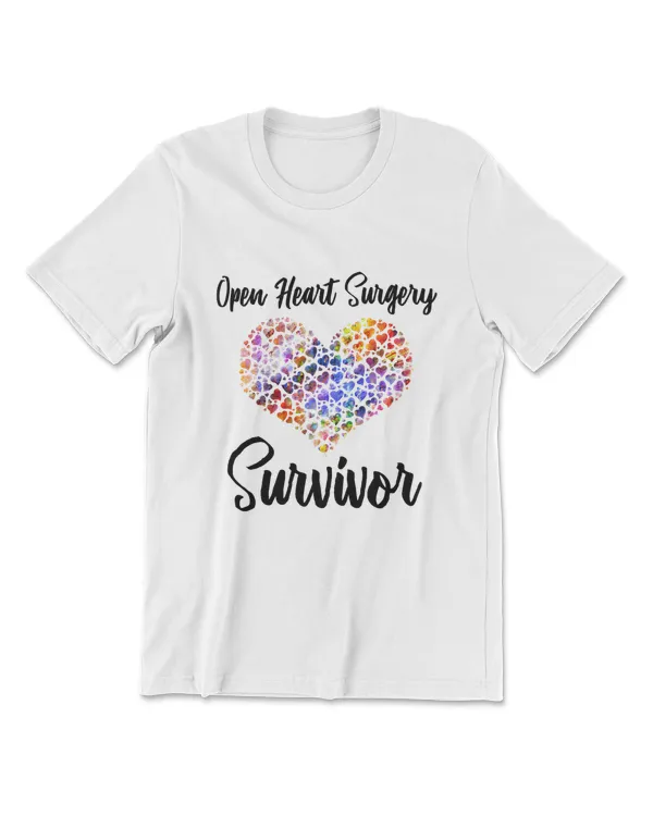 I Survived Open Heart Surgery TShirt; Heart Attack Survivor