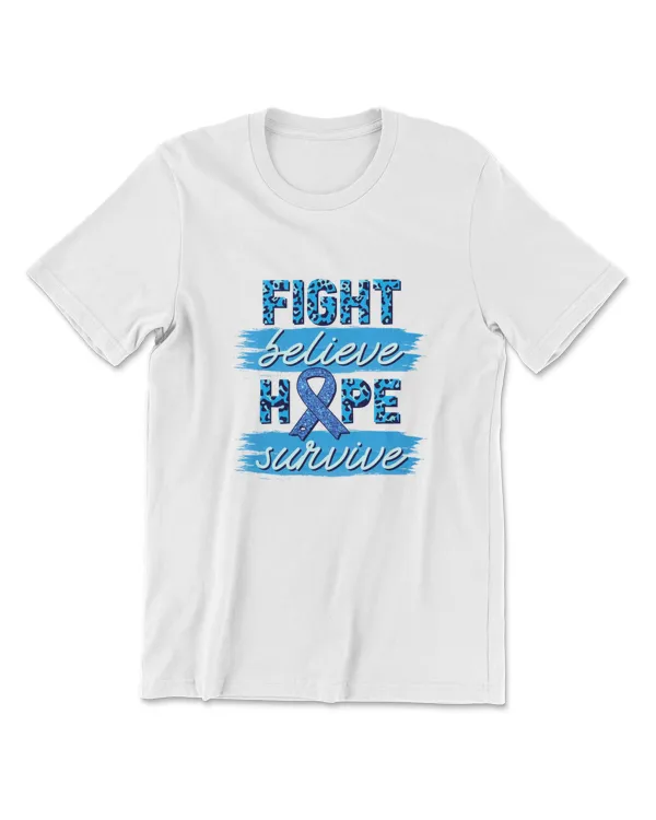 Fight Believe Hope Survive Diabetes Awareness Men Women