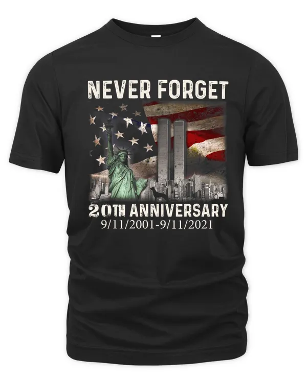 Never Forget Patriot Day 911 20th Anniversary