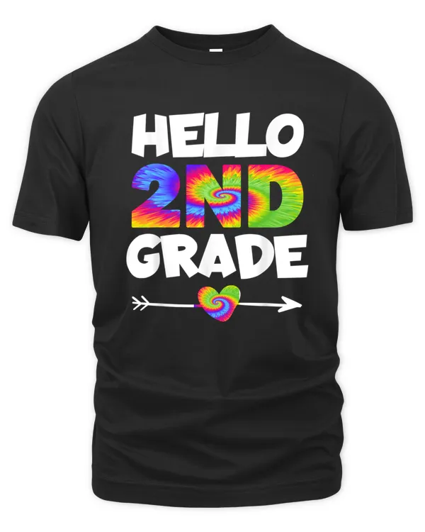 Hello Second 2nd Grade Tie Die Teacher First Day Of School