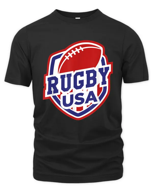 Rugby USA Support the Team Shirt Football USA Flag