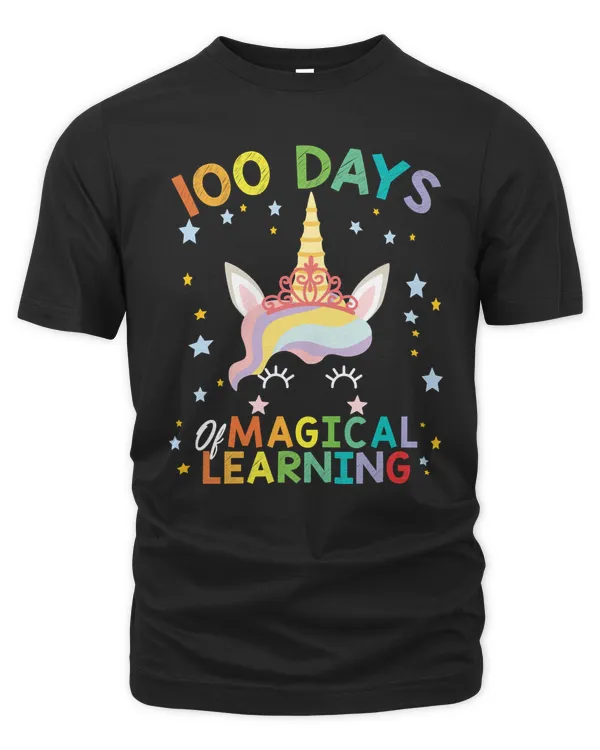 Teacher Cute Unicorn 100 Days of Magical Learning 100th Day School 234 class teaching