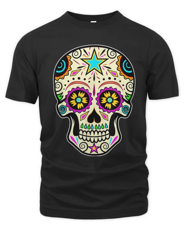 2021 dia de los muertos sugar skull day of dead halloween t-shirt