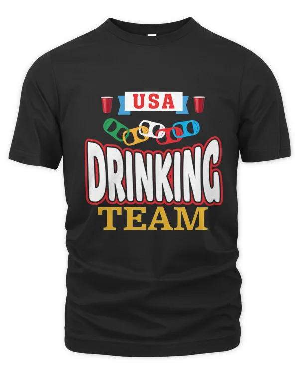 Beer Pong Game Funny Party USA Drinking Team 4th of July Fun