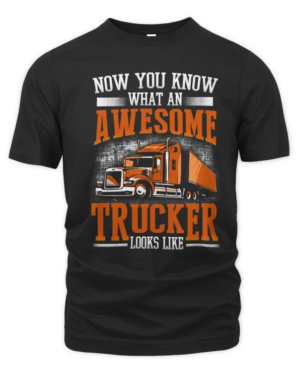 Trucker Awesome Trucker Big Rig SemiTrailer Truck Driver 312 Truck