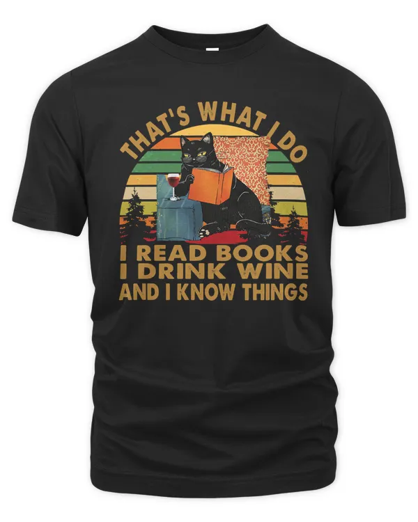 Book Thats What I Do I Read Books I Drink Coffee and I Know Things Vintage Cat 20 booked