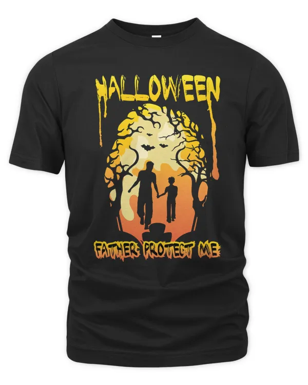 Halloween Creepy funny father son Halloween Say funny and scary design for the horror night Classic T Pumpkin