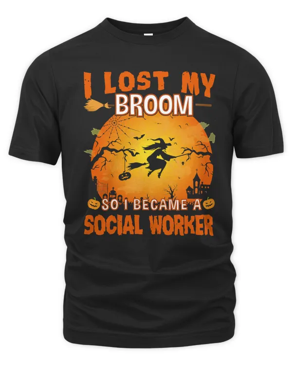 Halloween I lost My Broom Social Worker Witch Halloween Party201 Pumpkin