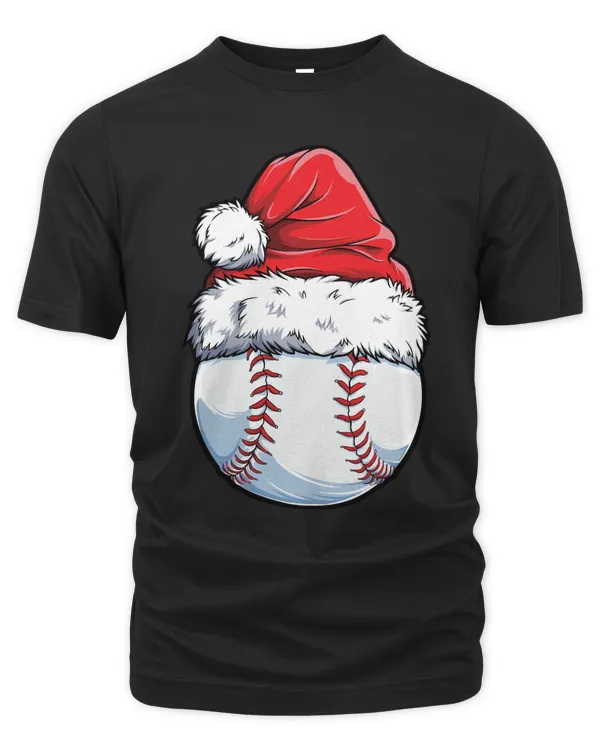 Baseball Baseball Ball Santa T Christmas Boys Xmas Hat Sport 248 Baseball player