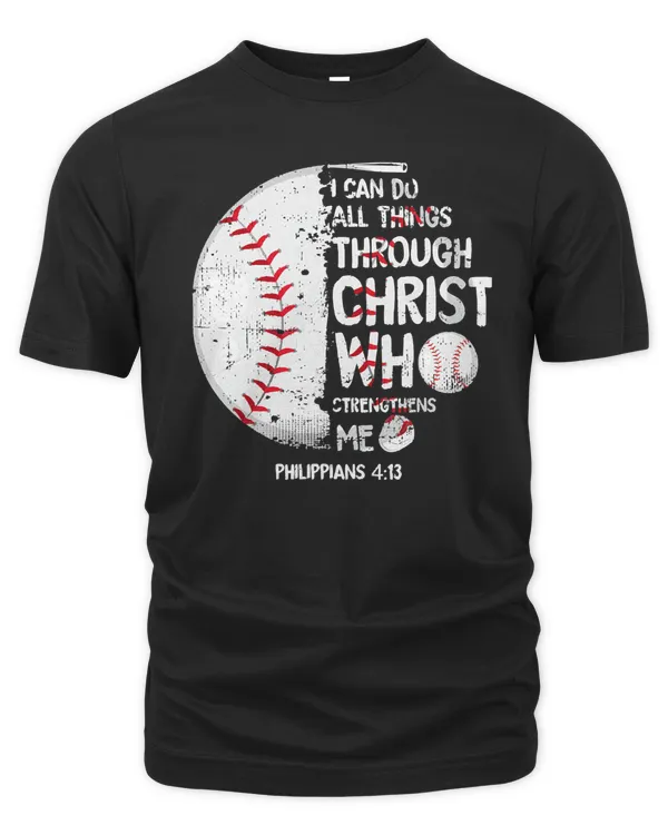Baseball Baseball Christian Philippians 413 I Can Do All Things 47 Baseball Player
