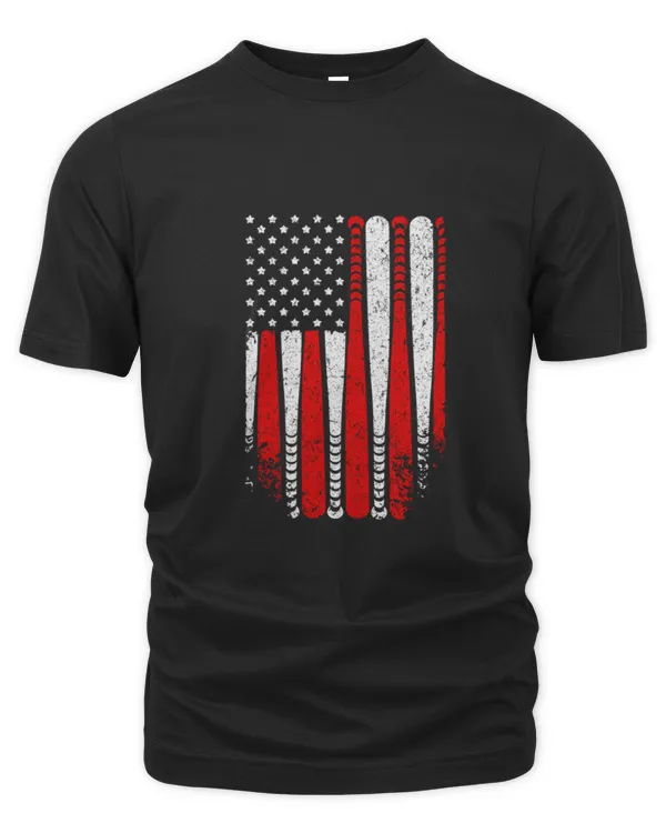 Baseball Baseball Dad American Flag