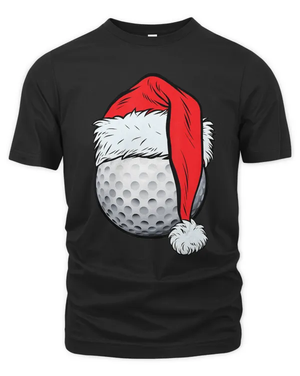 Golf Christmas Golf Ball Santa Hat Funny Sport Xmas 548 Golfing