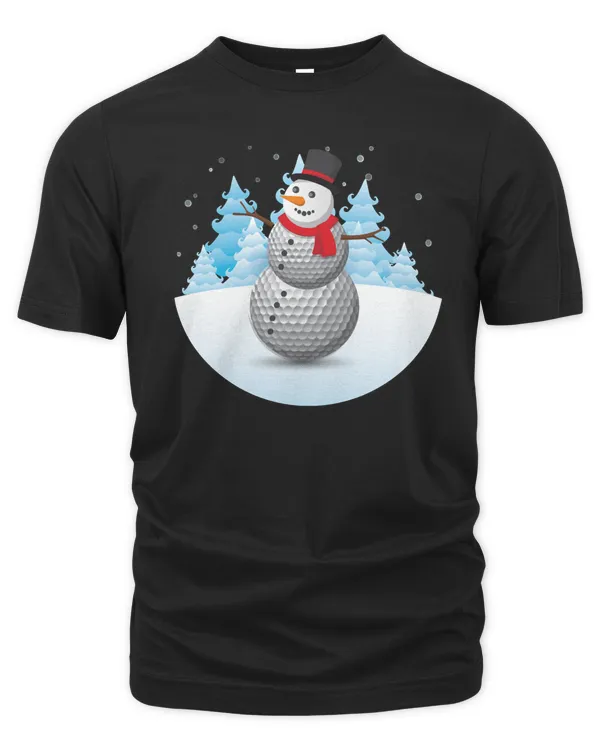 Golf Funny Christmas Sports Golf Snowman 526 Golfing