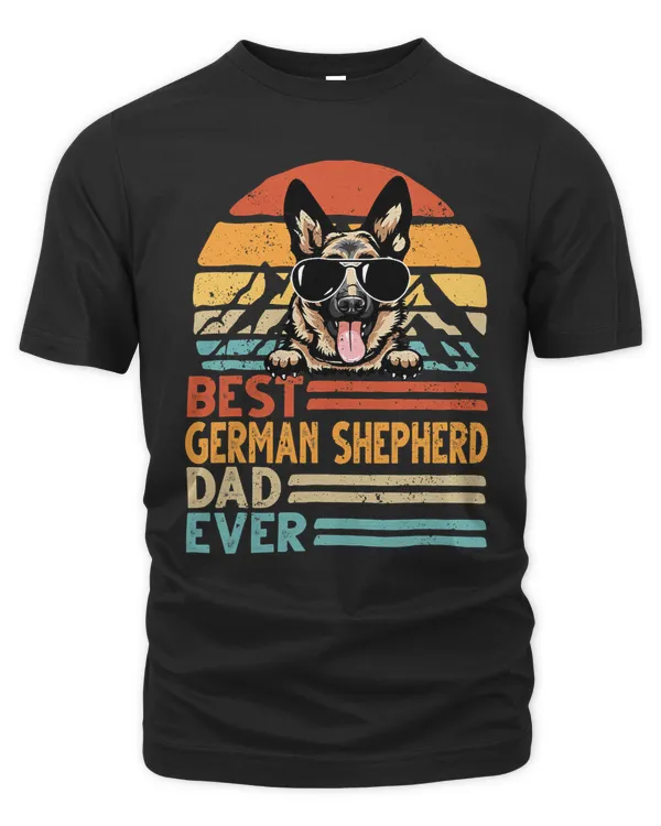 German Shepherd Dog Best German Shepherd Dad Ever Retro Vintage Fathers Day 263 Dog Mom Dog Dad