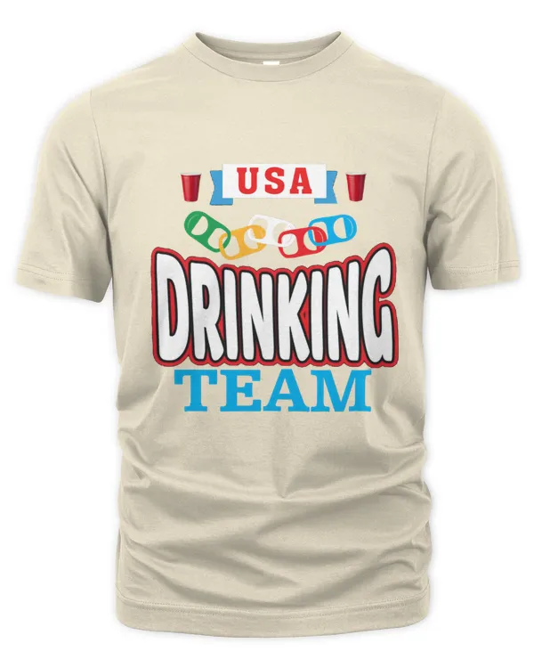 Beer Pong Game Funny Party USA Drinking Team 4th of July Fun