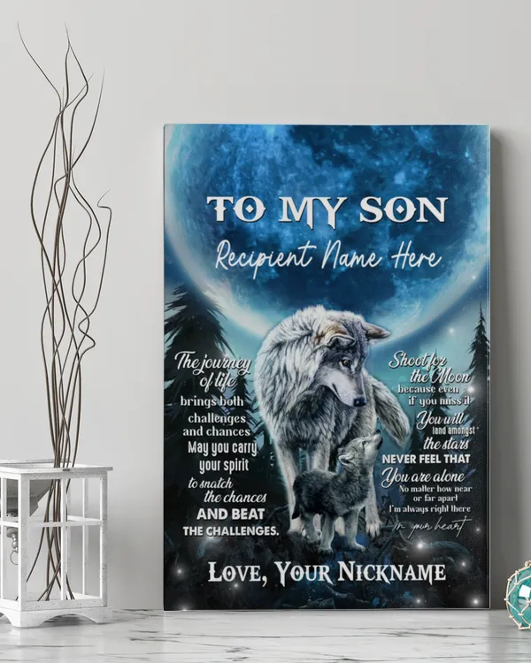 To My Son Wolf Forest Moon Themes
