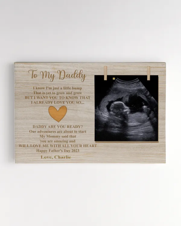 Personalized To My Daddy Happy Father's Day From The Bump