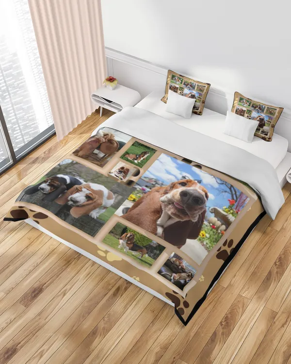 Basset Hound Blanket - Quilt