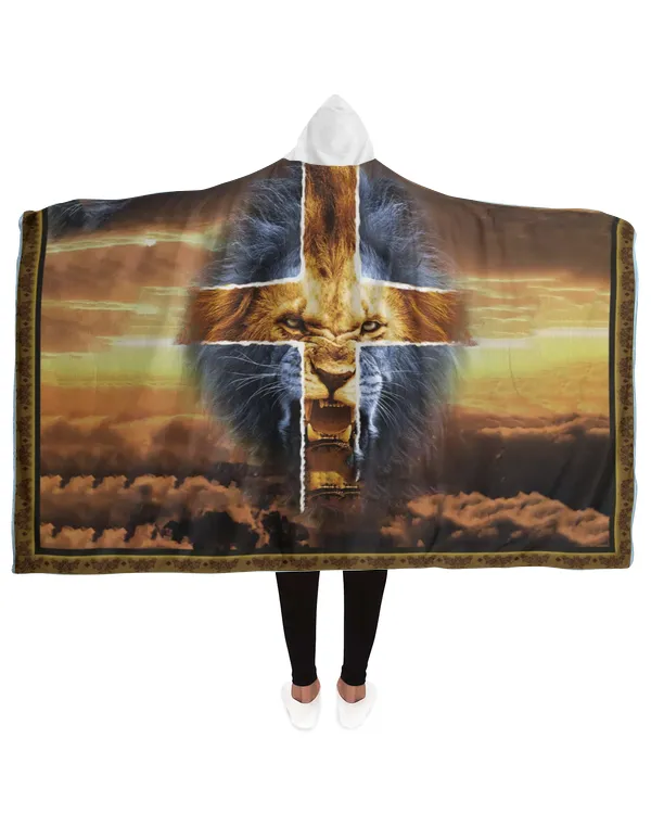 Hooded Sherpa Fleece Blanket