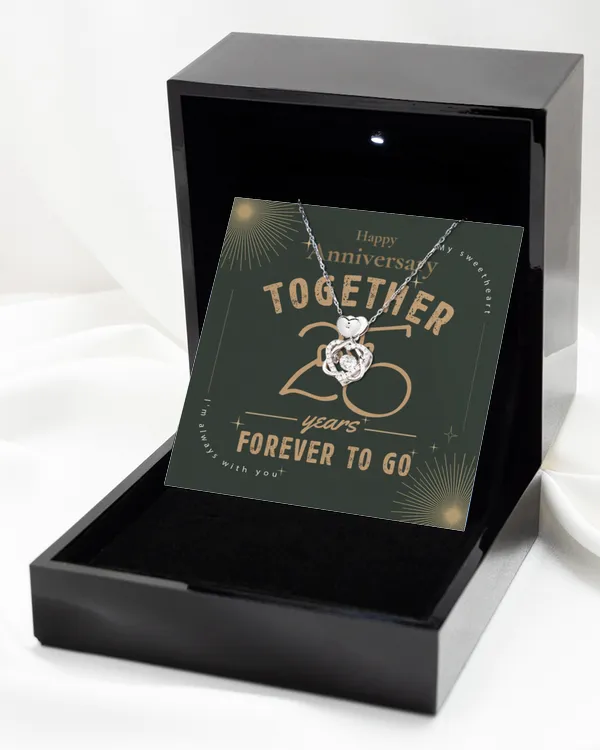 Personalized Anniversary By Years Gifts For Couples - Best Gifts For Wife From Husband - Luxury Wedding Anniversary Gifts Idea - Wishes Message For Her - Marriage Day Message - Forever To Go