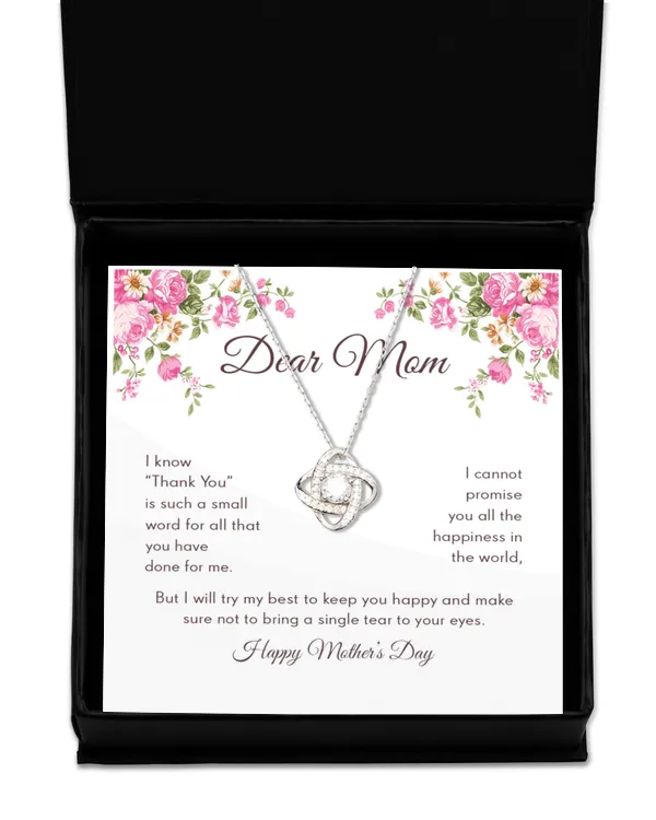 Thank You - Necklace For Mom