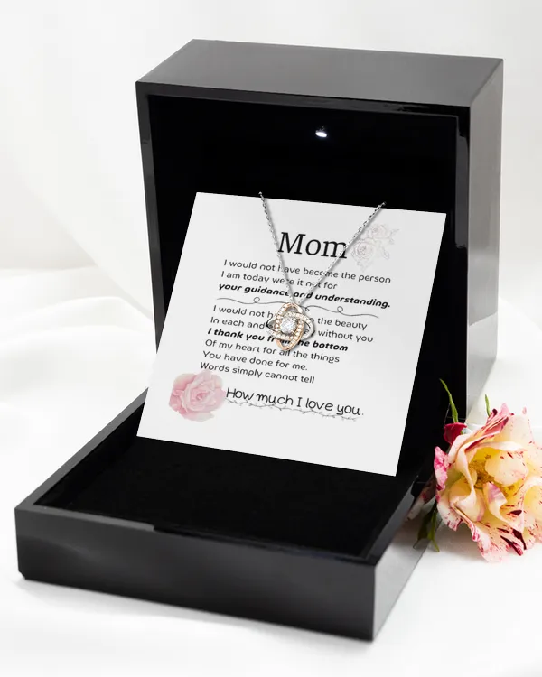 Love Knot Rose Gold Necklace