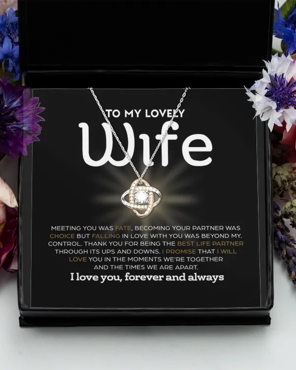 To My Lovely Wife - Best Life Partner - Forever Love Necklace