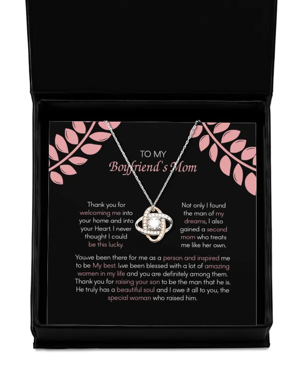 Love Knot Rose Gold Necklace