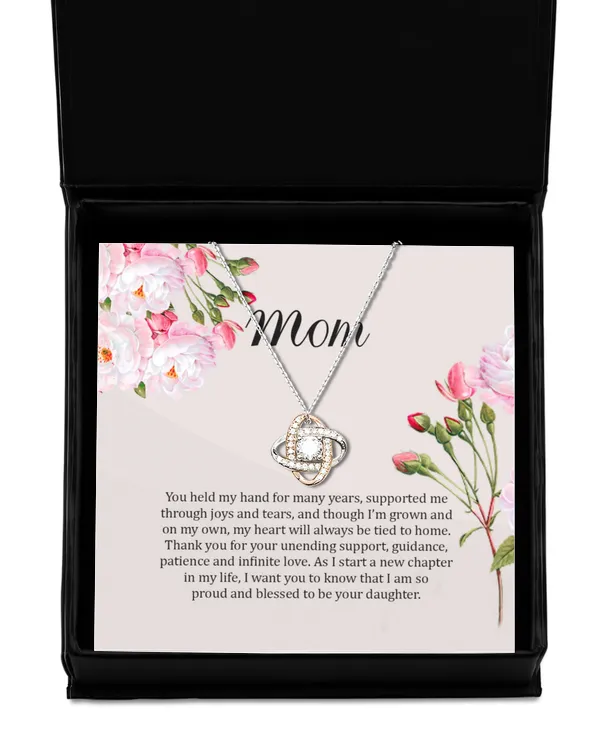 Love Knot Rose Gold Necklace